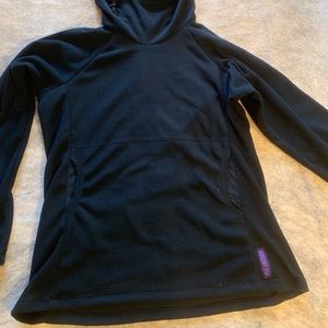 Melanzana micro-grid hoodie